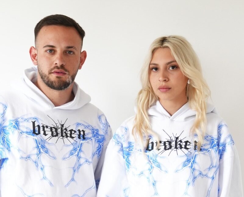 Buzo "Broken" Blanco Unisex