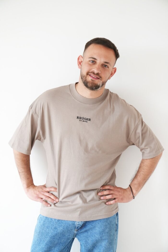 Remera Oversize Unisex Beige