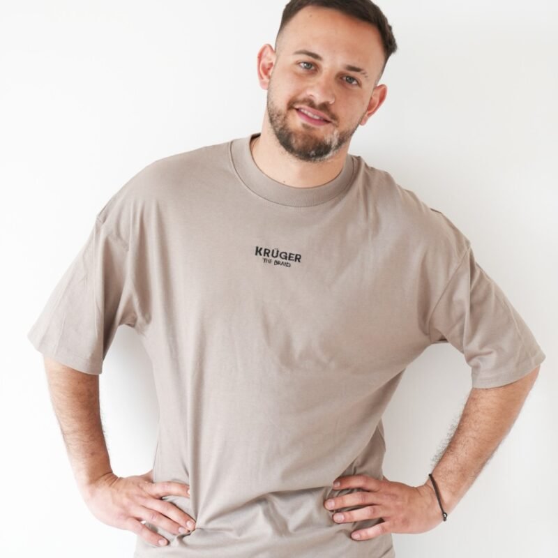 Remera Oversize Unisex Beige