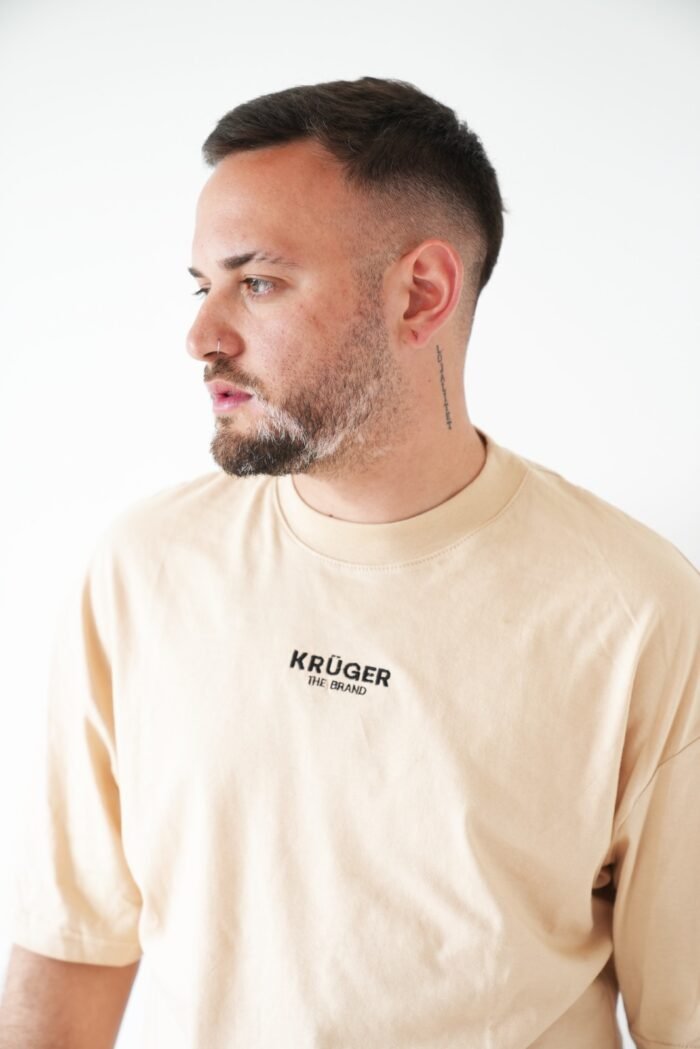 Remera Oversize Unisex Camel - Image 2
