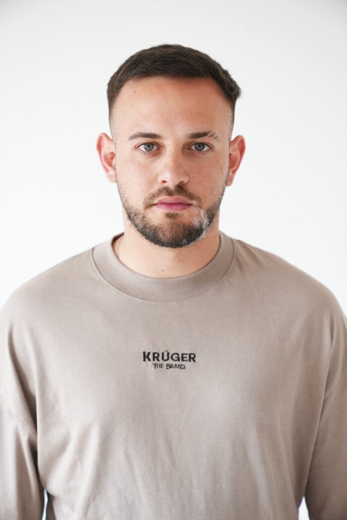 Remera Oversize Unisex Beige - Image 2
