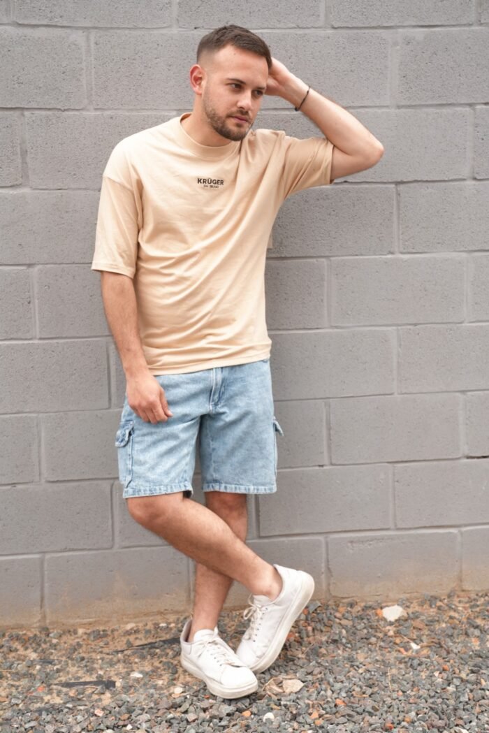 Remera Oversize Unisex Camel