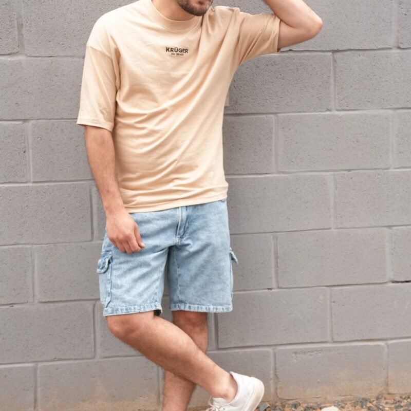 Remera Oversize Unisex Camel