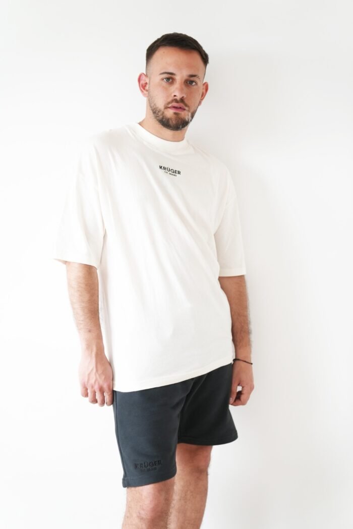 Remera Oversize Unisex Crema - Image 3