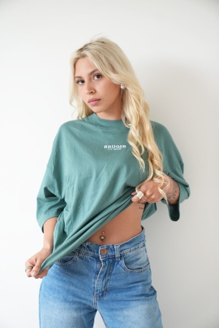 Remera Oversize Unisex Verde
